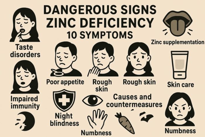 亜鉛不足 症状 10選